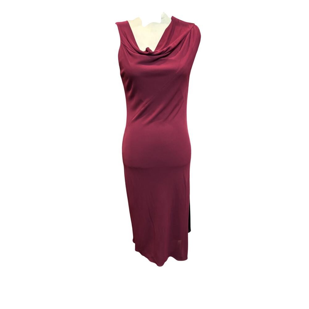 Narciso Rodriguez Burgundy Midi Dress Size 44